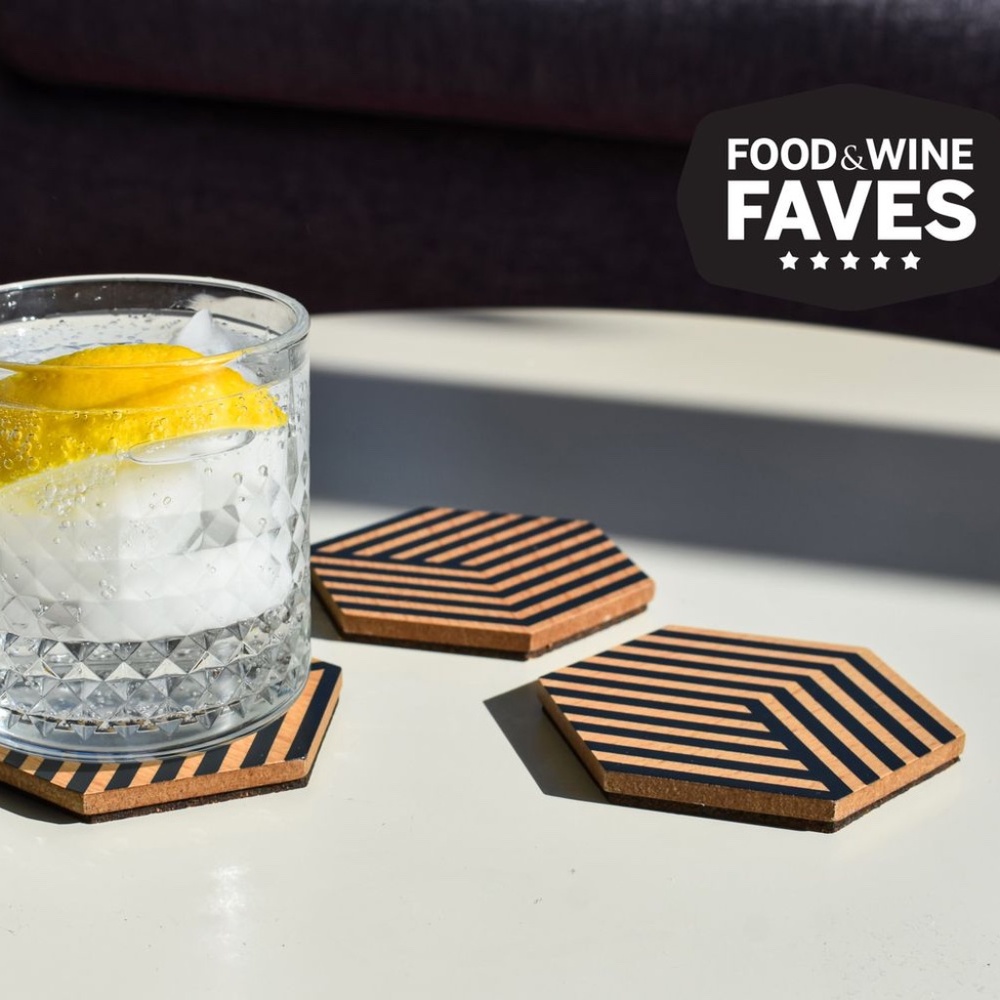 New In Box Areaware Table Tiles Coasters, Set of 6